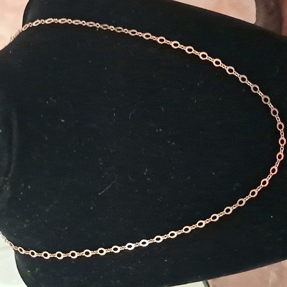 14kt Rose Gold Over 925 Sterling Silver Chain Necklace. - Picture 2 of 5